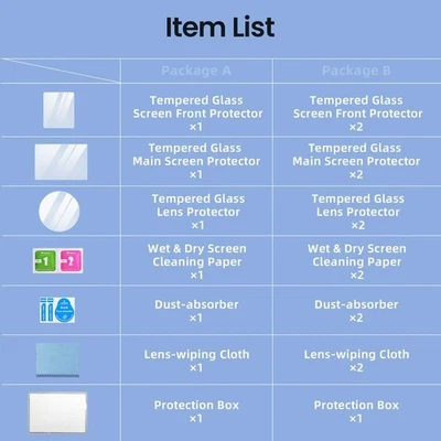 For DJI OsmoAction6 Tempered Glass Screen Protector with 9H Hardness for ultra - Image 1 of 4