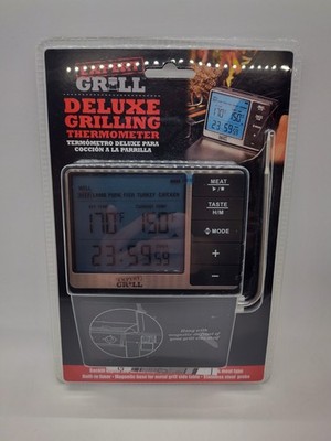 Expert Grill Deluxe Grilling Thermometer Backlit Digital LCD Screen Magnetic