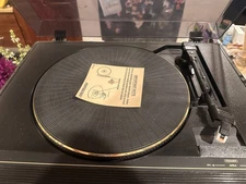 Soundesign 6970BK Stereo Dual Cassette Record Player Vintage Turntable/Working