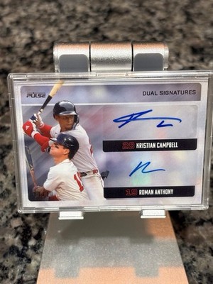 2025 Pulse Dual Signatures Roman Anthony Kristian Campbell Red Sox Dual Auto /10