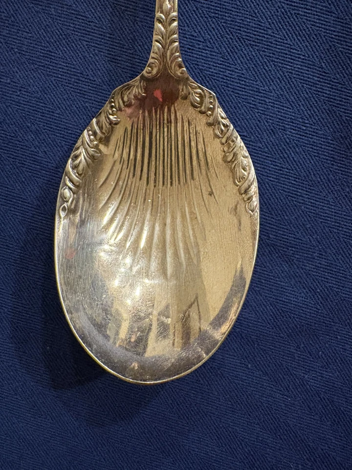 Cuchara grande para servir verduras Rogers Marquis Silver vieira años 30 Foto 2 de 4