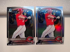 2025 BOWMAN DRAFT ALFREDO DUNO BDC-133 CHROME BASE & REFRACTOR CINCINNATI REDS