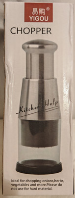 Küchenhelfer, manueller Knoblauch, Zwiebel, Gemüsehacker/Schneider, neu & originalverpackt