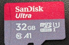 SanDisk Ultra 32GB microSDXC Class 10 UHS-I U1 A1 Card   Wiped  Tested