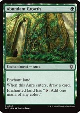 Abundant Growth - Light Play MTG Commander: Lorwyn Eclipsed