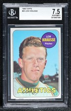 1969 Topps Lew Krausse #23 BGS 7.5 0q3
