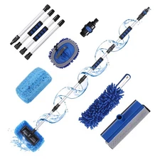 Car Wash Brush with Long Handle | RV Flow-Through Wash Brush with Adjustable ...