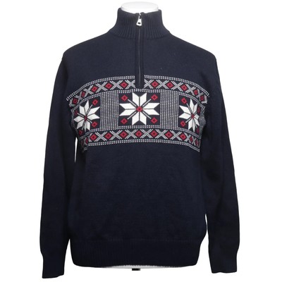 Weatherproof, Strickpullover, Größe: L, Blau/Rot/Weiß, Baumwolle, Sonstiges #DON
