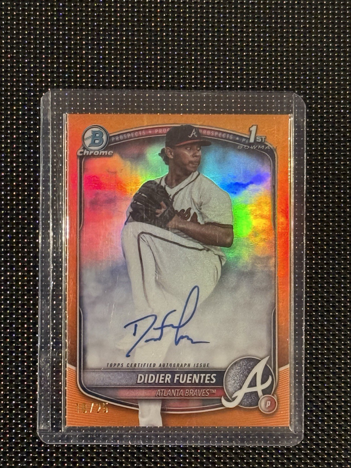 2025 Didier Fuentes 1st Bowman Chrome Autograph #CPA-DFU Orange /25