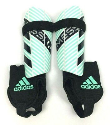 adidas Soccer Hard Shield with Ankle Sock Athletic Sports Shin Guard Size S