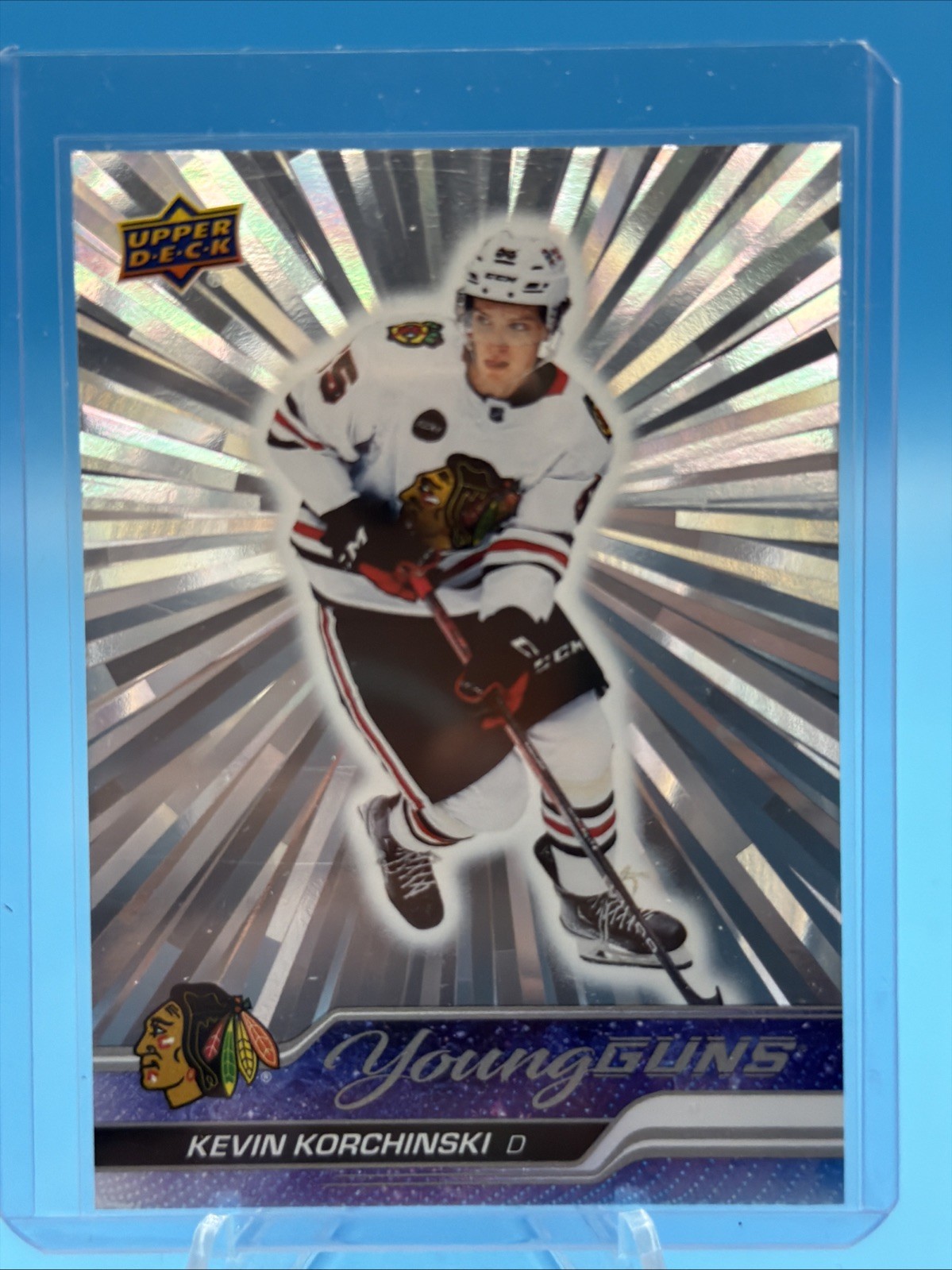 2023-24 Upper Deck Series 2 Young Guns Outburst Kevin Korchinski #486