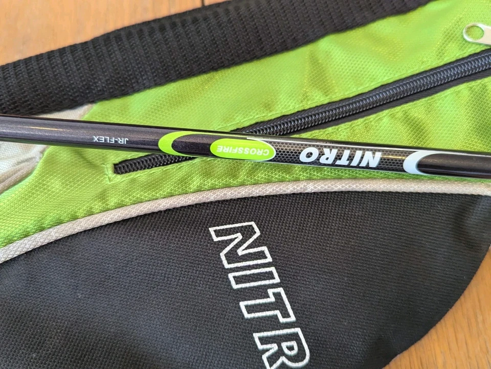 Сумка и клюшки для гольфа Nitro Crossfire JR FLEX, мячи и т. д. набор из 11 предметов бывшие в употреблении  - Изображение 4 из 4