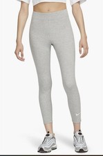 NEW Nike women Classic Lifestyle 7/8 Leggings DV7789-063 Grey XSMALL