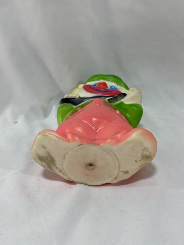 Vintage Plastic Toy Clown Squeeze Toy - Picture 10 of 14