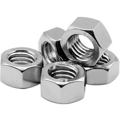 Beduan 100PCS 1/4''-20 Nuts 18-8 304 (A2-70) Stainless Hardware 1/4-20, Silver 