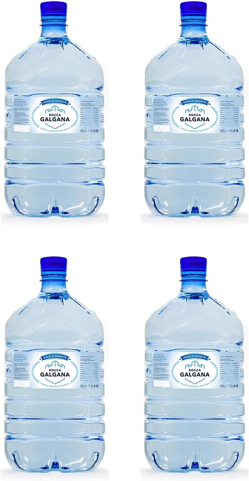 4x Boccione Acqua 12L Monouso PET - Attacco Standard Universale