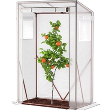 Gewächshaus,Tomatenhaus,Gewächshaus mit Tür,Erhaken,150x100x50cm,Stabil,