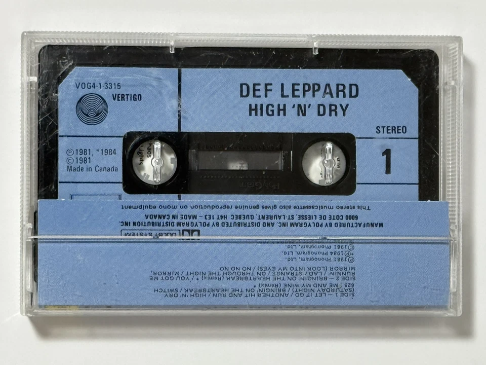 Def Leppard - High 'N' Dry - Cassette Tape - Image 3 of 4
