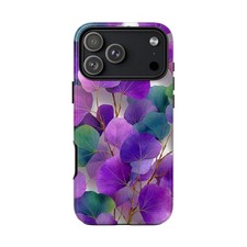 Purple Lilac Flowers Watercolor  Phone Ink Case for iPhone/Galaxy/Pixel