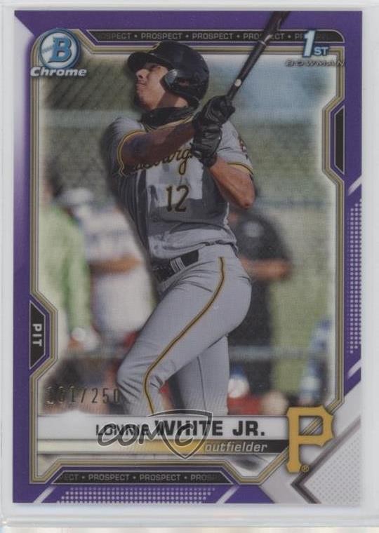 2021 Bowman Draft Chrome Purple Refractor 161/250 Lonnie White Jr #BDC-28 1c47