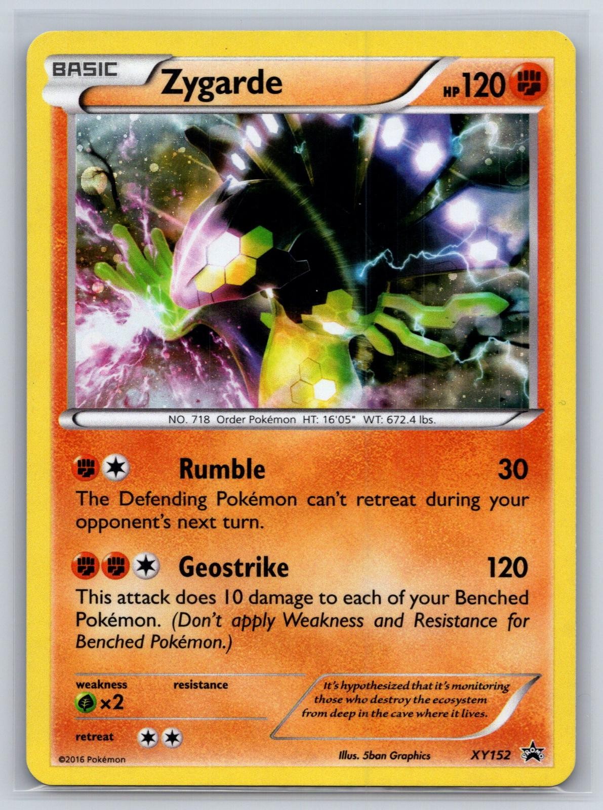 Zygarde XY152 XY Promo Holo Pokemon