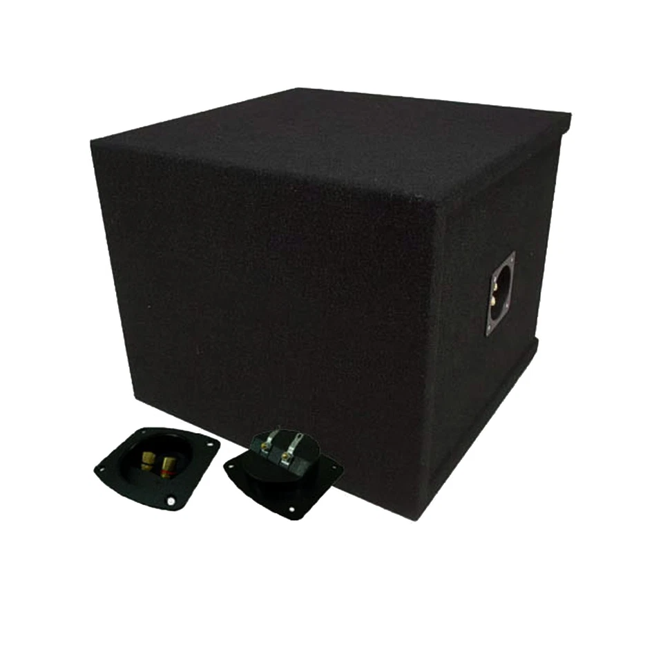 Car Audio Single 10" Vented Square Paintable Sub Box fits Kicker L7 Subwooofer - Image 3 of 4