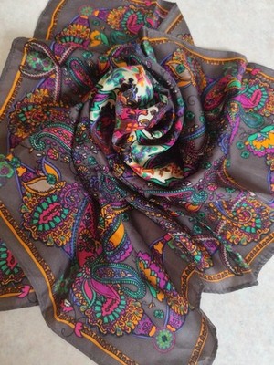 Codello Vintage Foulard Carré De Soie Seidenschal 53*52
