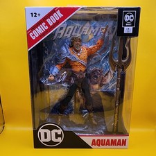 DC Direct Page Punchers AquaMan McFarlane Toys Action Figure with Comic Book