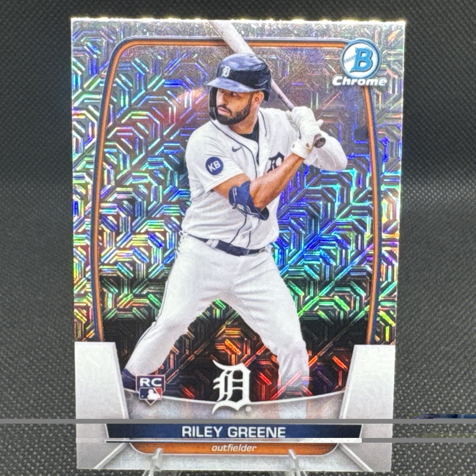 2023 Bowman Chrome Baseball Mojo Refractor #90 Riley Greene Rookie RC