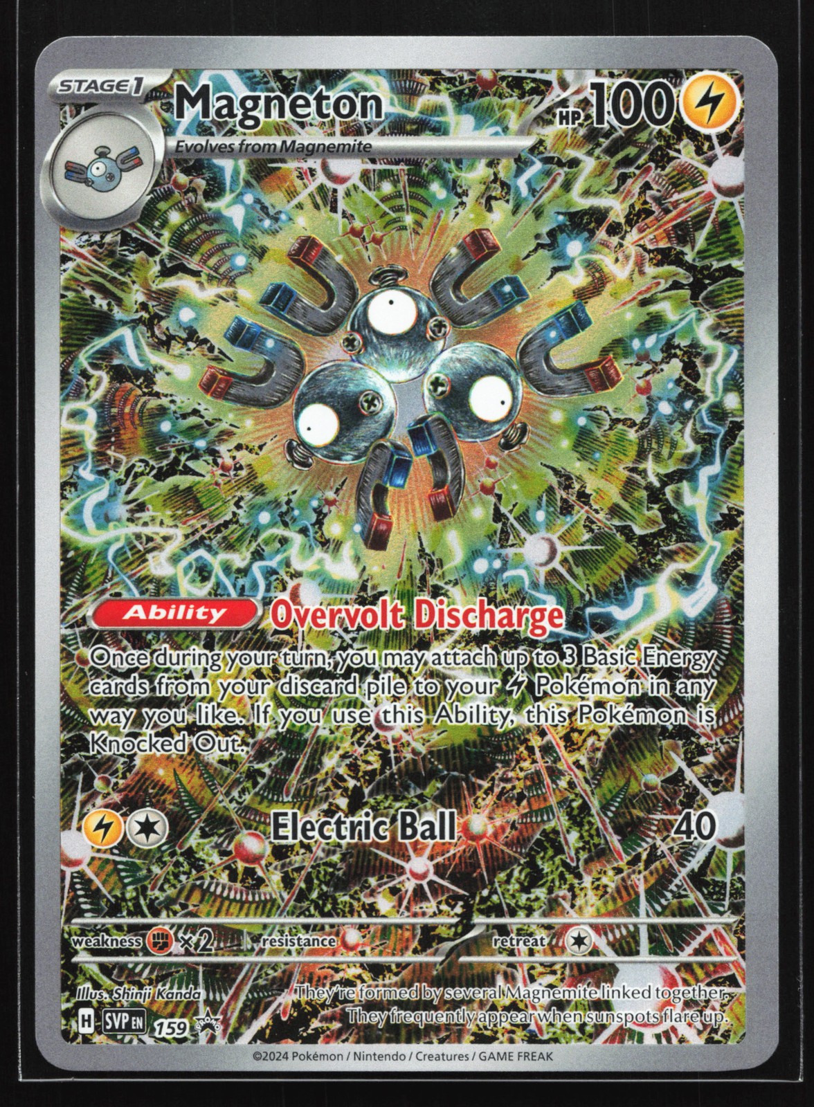 Magneton 159 SV: Scarlet & Violet Black Star Promo Pokemon Card