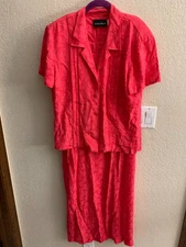 Melissa Harper Coral Two Piece Dress Size 10