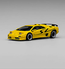 Mt 164 Lamborghini Diablo Sv W Pop Upinteriorengine Die Cast Model -yellow-