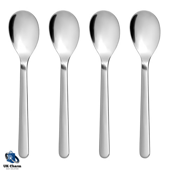 4x Cucharadita Cubiertos IKEA FÖRNUFT Acero Inoxidable Duradero Elegante Diseño 14 cm