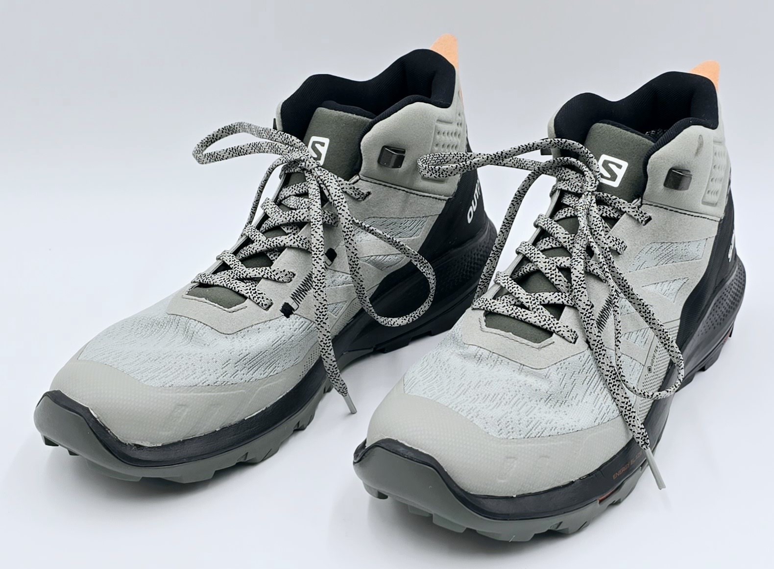 Stivali da trail Salomon OUTpulse Mid Gore Tex impermeabili grigi neri da uomo taglia 10 US