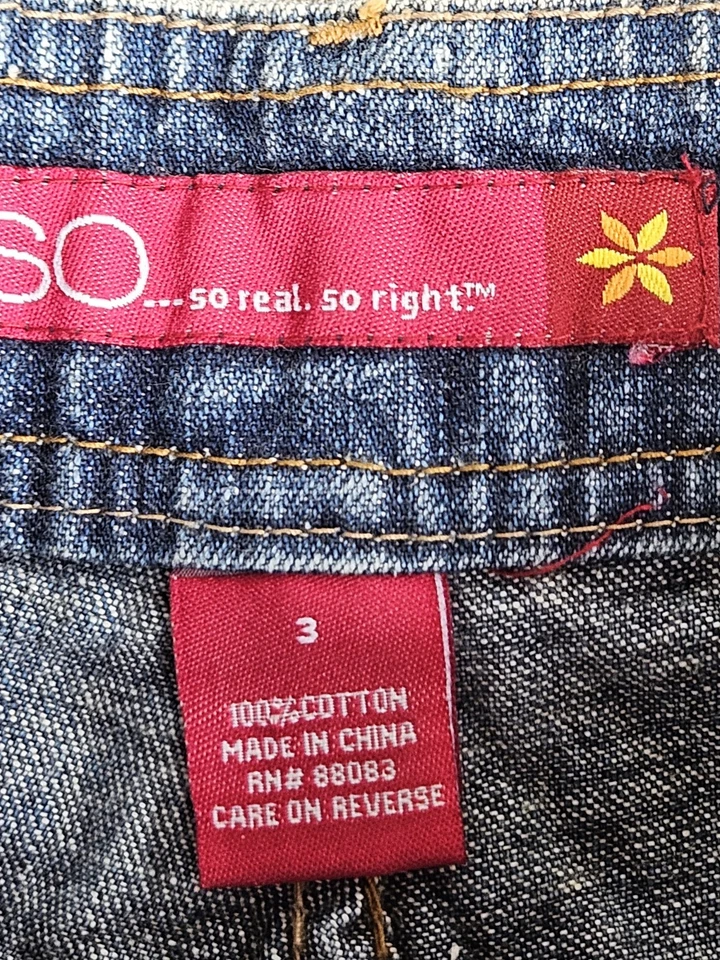 S.O, Minifalda Denim Y2K Talla 3 Cuentas Envejecida Mujer VERANO Foto 3 de 4