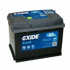 EXIDE BATTERIA AUTO EB620 EXCELL 62Ah 12V 540A EN | Polo Positivo a Destra (+DX)