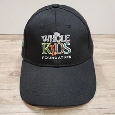 Whole Kids Foundation Hat Cap Strap Back Black Whole Foods Market Mens