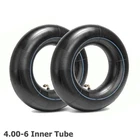 2Pcs 4.00-6 Inner Tube 400-6 4.00X6 Wheel Barrow Carts Tillers Implement Tire