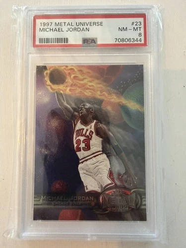 1997 Metal Universe #23 Michael Jordan PSA 8 NM-MT