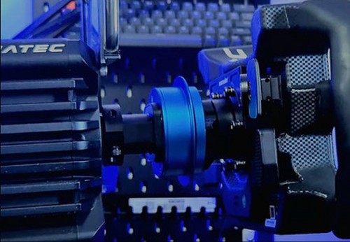 Simube / Fanatec QR2 Metal Wheel-Side Quick Release two - Blue - sim racing