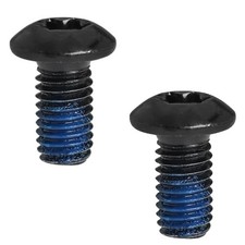 2 PRO+ BICYCLE BRAKE DISC ROTOR BOLTS M5 X 10MM BLACK