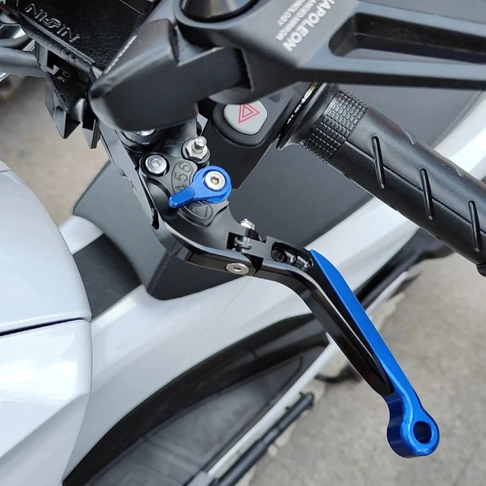 For KAWASAKI NINJA ZX10R ZX9R ZX12R ZX14R CNC Adjustable Brake Clutch Levers set - Image 2 of 4