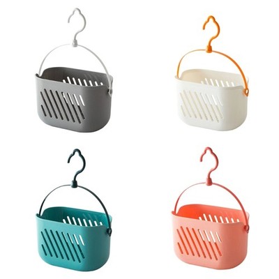 Wall Mounted Bathroom Basket Hygienic Drainage System Space Saving Holder