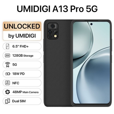 UMIDIGI A13 Pro 5G 8GB+128GB Octa Core 6,5 Zoll 48MP Android Smartphone Handy
