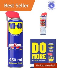 450ml Smart Straw WD-40 Spray - Precision Lubricant for Maintenance & Protection 26.64 per litre