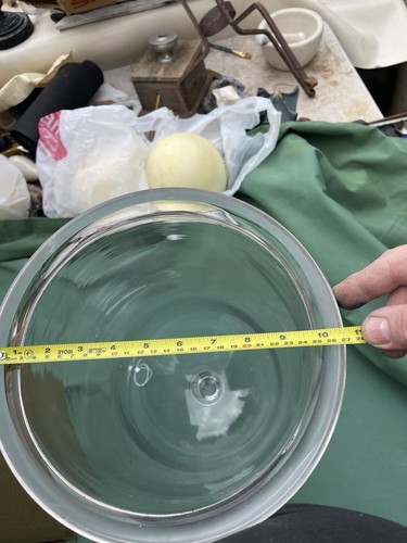 Antico vaso campana cupola cloche vetro alto 20 1/2" scienza farmacia perfette condizioni - Foto 8 di 8