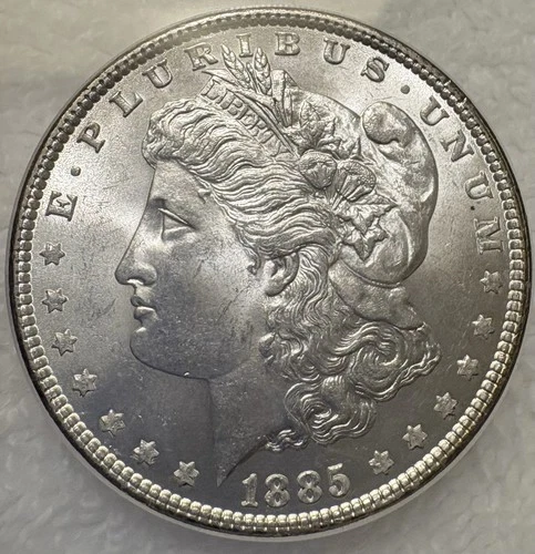 1885-P Morgan Silver Dollar MS65, Uncirculated, Brilliant Luster