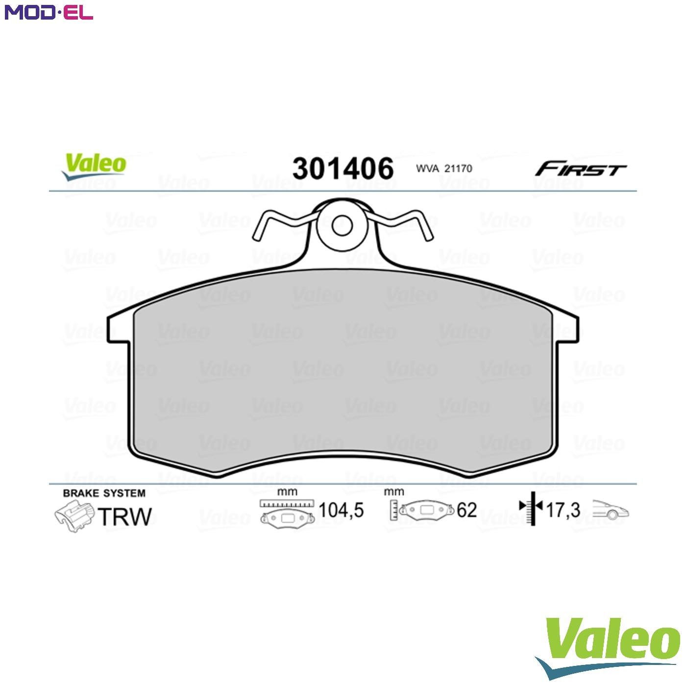BRAKE PAD SET DISC BRAKE 301406 FOR LADA VEGA CEVARO VOLUMES SAMARA/FORMA 110