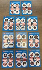 1989 Fleer Baseball Team Sticker Lot of 11 Quad StickerCards - Back Team History