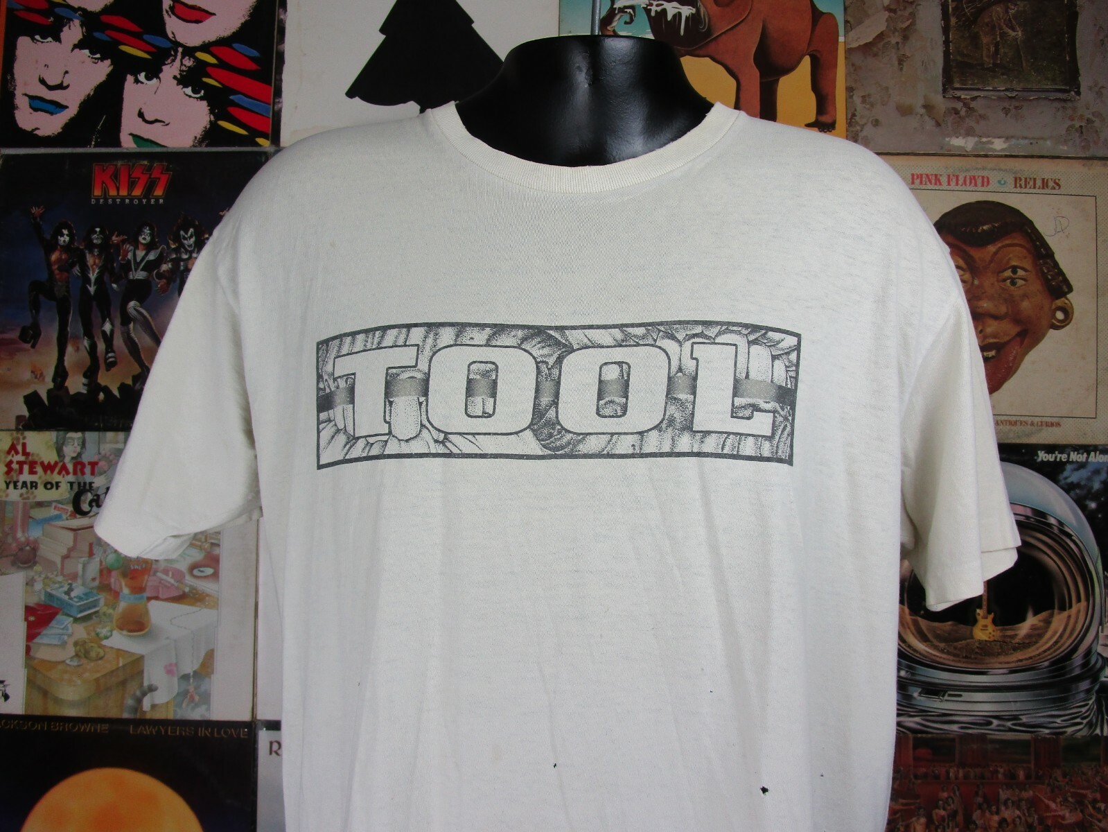 Vintage 1990's Tool (L) White Teeth Aenima Logo S… - image 3